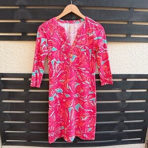 Lilly Pulitzer Pink and Blue Floral Dress